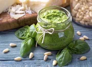 Homemade pesto